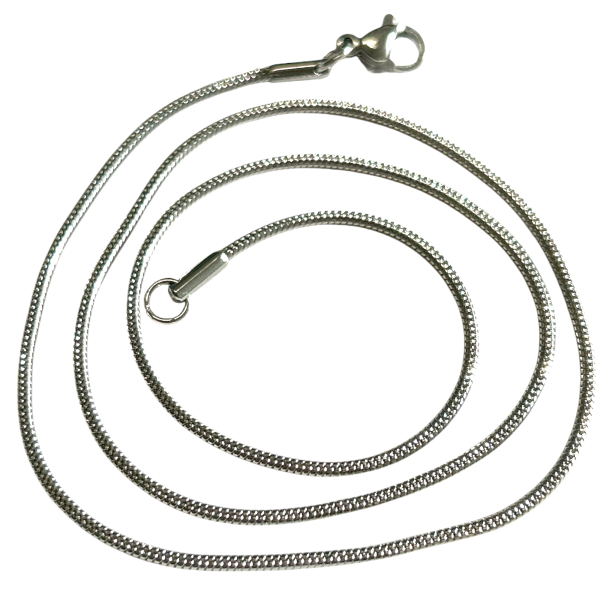 Stainless steel chain – snake chain 1,5mm – 45cm