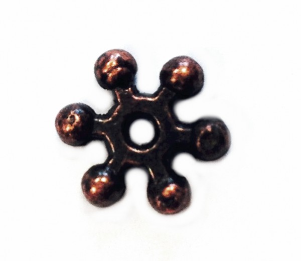 Snowflake Spacer 10x2,5 mm – copper colored