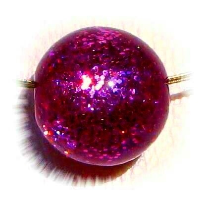 Fine glitter bead 12 mm – blackberry