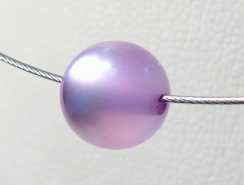 Polaris bead 10 mm bright purple glossy – small hole