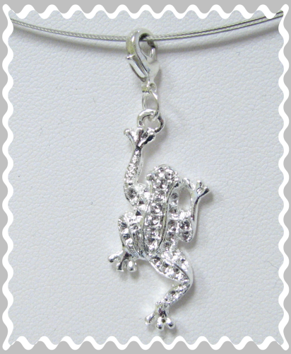 Charms – Pendant – Frog – Colour: Light-silver