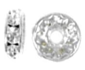 Rhinestone Radel 07 mm – silver coloured – Crystal: Clear