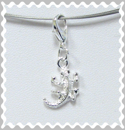 Charms – Pendant – Crocodile – Colour: Light-silver