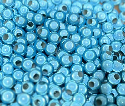 Miracle Beads tuerkis - Perlen 12mm - Großloch 4,5mm - 50 Gramm ca. 63 Stück