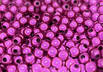 Miracle Beads pink - Perlen 12mm - Großloch 4,5mm - 50 Gramm ca. 63 Stück