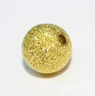 bead diamond 6 mm – genuine gilded