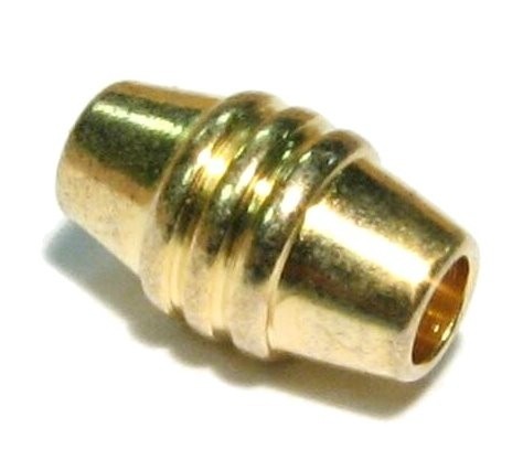 Tube/tonne 12x6 mm gold plated