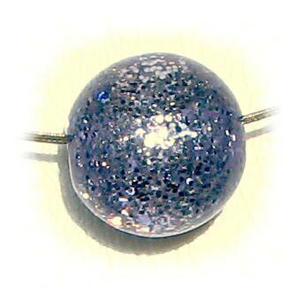 Fine glitter bead 12 mm – light purple