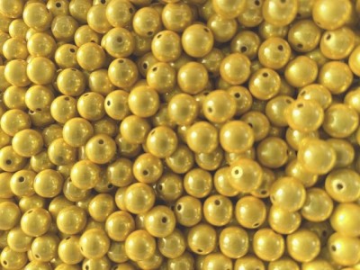 Miracle Beads hellgelb - Perlen 14mm - 50 Gramm ca. 33 Stück