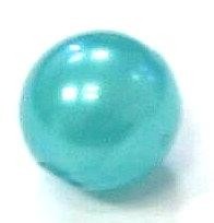 Lacquer bead 8 mm – turquoise