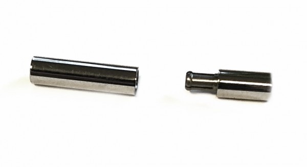 Pressure/plug closure for 3 mm bands – stainless steel