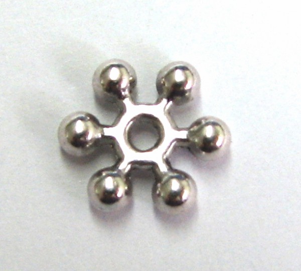Snowflake Spacer 10x2,5 mm – old silver colored