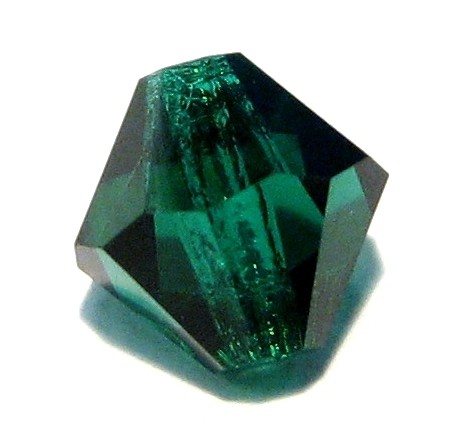 Bicone crystal 8 mm – emerald