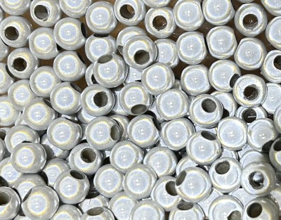 Miracle Beads white - beads 12mm - large hole 4,5mm - 50 gram approx. 63 pieces