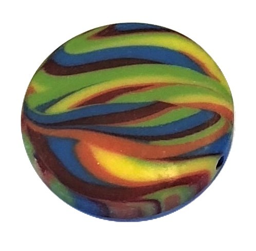 Polaris Zebra Coin 20mm - Farbe: bunt mix