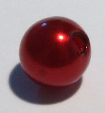 Lacquer bead 8 mm – red