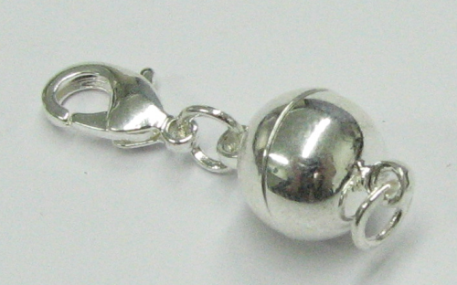 6mm Magnetic Clasp Converter, 925 Sterling Silver, Necklace