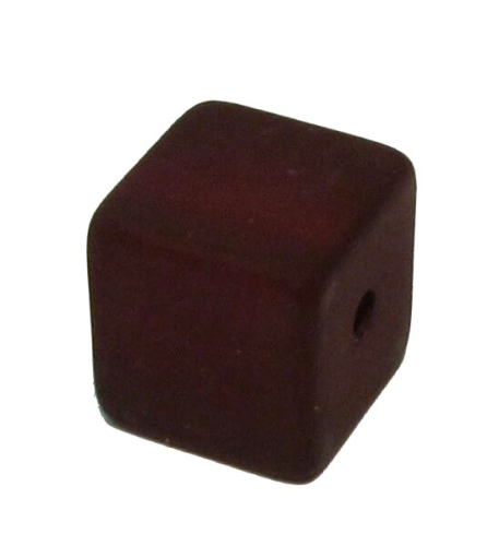 Polaris cube 8 mm bordeaux – small hole