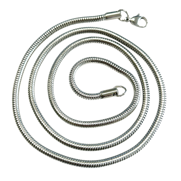 Stainless steel chain – snake chain 3,2 mm – 40cm