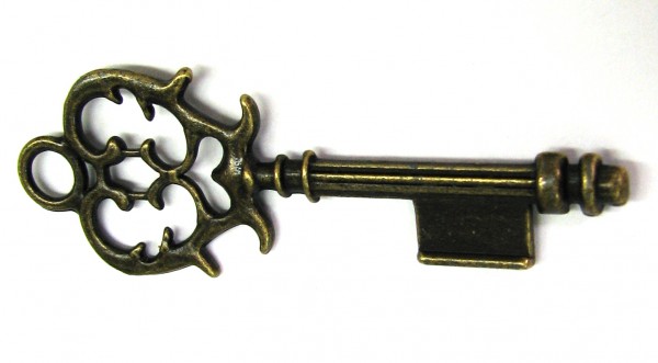 Key – 50x17 mm – Pendant antique bronze