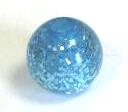 Fine glitter bead 12 mm – turquoise