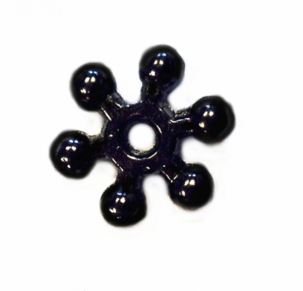 Snowflake Spacer 10x2,5 mm – blackened