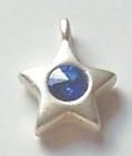 Star pendant with crystal-sapphire