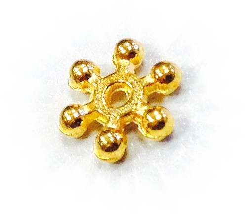 Snowflake Spacer 10x2,5 mm – gold colored
