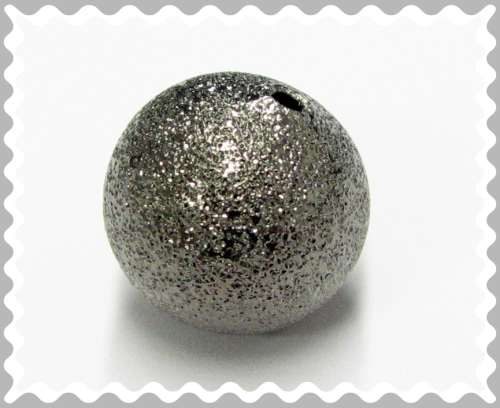 Perle 10mm - diamantiert - Farbe: geschwärzt