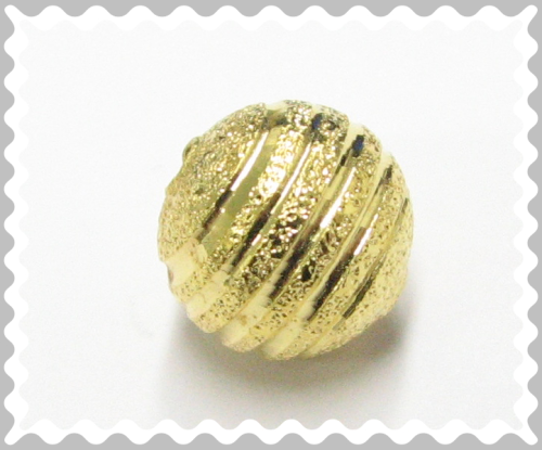 Perle 10mm - diamantiert mit Schliff - Farbe: gold